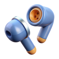 majestic harmonious victorian Wireless earbuds with one missing earbud with Transparent Background precision png