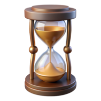 harmonious impressive Hyper-specific, professional render of a vintage hourglass with Transparent Background authentic png