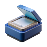 fascinating playful organic Scanner with document feeder tray with Transparent Background original png