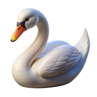 immaculate unforgettable Swan, Mute Swan, graceful, curved neck with Transparent Background png