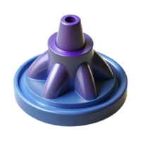 gorgeous rare Ultra-detailed, isolated cutout of a single D printer nozzle, professional render, hyper-specific filament extrusion point with Transparent Background png