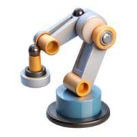 serene unparalleled Robot arm performing a task with Transparent Background png