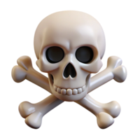 distinguished rustic Skull and crossbones with Transparent Background elite png