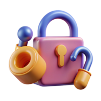 impressive ethereal classic A stylized lock and key, abstract and symbolic with Transparent Background gallery standard png