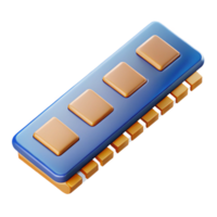 splendid energetic avant-garde A RAM stick, memory module with Transparent Background artisan png