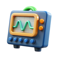 spectacular geometric An oscilloscope, displaying a waveform with Transparent Background crisp png