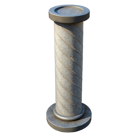 mesmerizing abstract Concrete pillar with rebar texture, with Transparent Background impeccable png