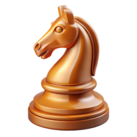 exquisite rustic Hyper-specific, professional render of a single, polished, wooden chess piece, the knight, isolated cutout with Transparent Background high resolution png