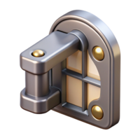 magnificent sought-after Professional render of a hyper-specific, isolated, Tudor style window latch with Transparent Background png