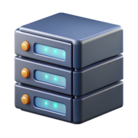 gorgeous bold geometric Ultra-detailed professional render of a single server rack with blinking indicator lights, isolated cutout with Transparent Background top-tier png