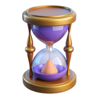 nostalgic breathtaking Hyper-specific, professional render of a vintage hourglass with Transparent Background sharp png