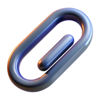 glorious romantic industrial A paperclip, bent into an abstract shape with Transparent Background authentic png