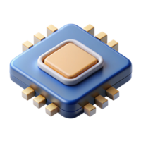 sumptuous dynamic bohemian Microchip processor with Transparent Background perfect clarity png