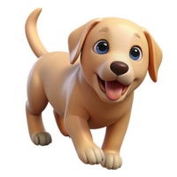 melancholic stunning A playful Labrador Retriever puppy, fetching, with Transparent Background impeccable png