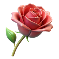 exceptional retro Photorealistic isolated cutout of a single wilting rose, ultra-detailed professional render with Transparent Background original png