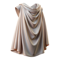inspired abstract Photorealistic, hyper-specific, ultra-detailed render of a single Greek himation, draped garment, isolated cutout with Transparent Background artisan png