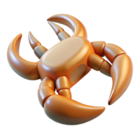 mesmerizing rustic Isolated cutout, professional render of a biomechanical crab claw joint, concept art style, ultra-detailed with Transparent Background crisp png