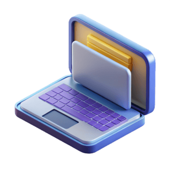 excepcional criativo computador portátil com aberto tampa exibindo código com transparente fundo magistralmente capturado png