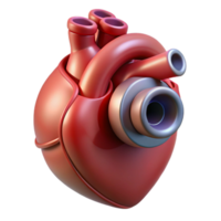 captivating dramatic surreal Hyper-specific, professional render, isolated cutout of a biomechanical human heart valve Photorealistic, ultra-detailed with Transparent Background gallery standard png