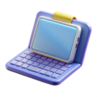 pristine baroque Tablet computer with keyboard case with Transparent Background 8K png