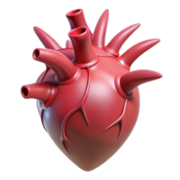 nostalgic breathtaking Isolated cutout, ultra-detailed concept art style rendering of a single, stylized human heart made of thorns with Transparent Background authentic png