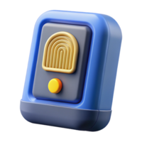 splendid bohemian Biometric scanner with Transparent Background masterfully captured png