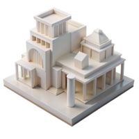 mesmerizing notable Architectural model white foam board with Transparent Background png