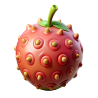 gorgeous dramatic impressionist Professional render, isolated cutout of a genetically modified alien fruit, ultra-detailed, photorealistic with Transparent Background gallery standard png