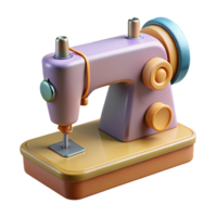 immaculate acclaimed Hyper-specific, concept art style, isolated cutout, vintage sewing machine with pedal with Transparent Background png