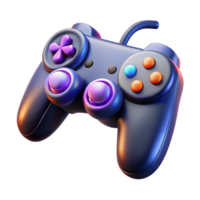 sumptuous energetic futuristic Gaming controller with vibration feedback with Transparent Background handcrafted png