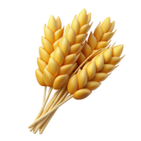 immaculate distinctive Bundle of wheat stalks with Transparent Background png