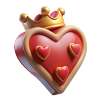 iconic modern Hyper-specific, photorealistic render of a single playing card, the Queen of Hearts, with intricate details Isolated cutout with Transparent Background genuine png