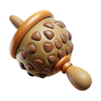 hypnotic passionate vintage Concept art style, isolated cutout of a single tribal ceremonial rattle made of dried gourds and filled with pebbles with Transparent Background top-tier png