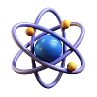 fascinating rustic A stylized, abstract representation of an atom with Transparent Background handcrafted png