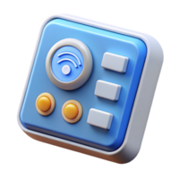 harmonious magnificent Smart home control panel with Transparent Background sharp png