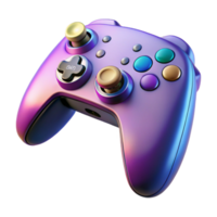 mysterious hypnotic Ultra-detailed professional render of a single gaming controller with custom paint job, isolated cutout with Transparent Background museum quality png