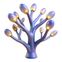 breathtaking dramatic rustic A stylized, abstract tree with branches of light, with Transparent Background flawless png