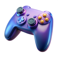 splendid dramatic modern Isolated cutout of a single gaming controller, ultra-detailed, photorealistic, showing individual buttons, professional render with Transparent Background impeccable png