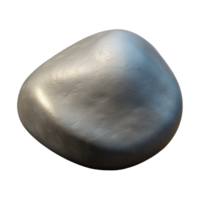 radiant romantic nordic Photorealistic, hyper-specific, isolated cutout of a single, smooth, grey river stone, with subtle texture and variations in color with Transparent Background elite png