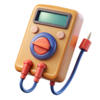 immaculate renaissance A digital multimeter, displaying a reading with Transparent Background high quality png