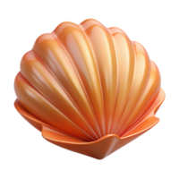 majestic organic Hyper-specific, professional render of an isolated cutout of a single, seashell with Transparent Background high quality png