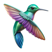 unforgettable creative Photorealistic, ultra-detailed, hyper-specific professional render of a biomechanical hummingbird, isolated cutout with Transparent Background genuine png