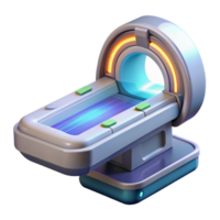 romantic serene Futuristic medical scanner, handheld device, glowing display with Transparent Background authentic png