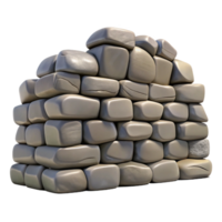 unforgettable victorian Stone wall, stacked dry stone, with Transparent Background sharp png