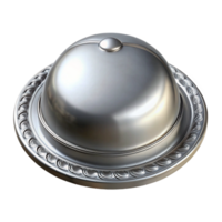 rare retro Ultra-detailed, photorealistic isolated cutout of a vintage silver platter with Transparent Background high quality png
