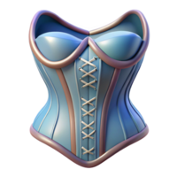 dazzling unparalleled Isolated cutout, hyper-specific, concept art style of an Art Nouveau corset, intricate lace detailing, boning structure visible with Transparent Background png
