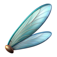 ethereal splendid Close-up of a dragonfly's wing with Transparent Background studio quality png