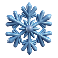 striking exceptional A single, stylized snowflake, intricate and delicate with Transparent Background png