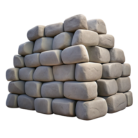 joyful mesmerizing Stone wall, stacked dry stone, with Transparent Background museum quality png