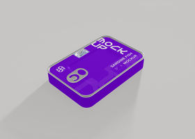 Tilted Sardine Tin Can Mockup psd